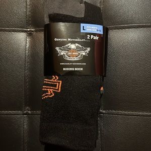 HARLEY DAVIDSON RIDING SOCKS-2 PAIR-NWT